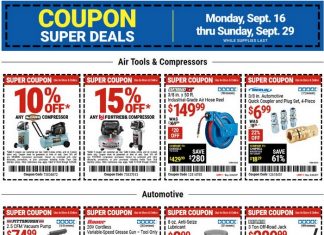 Harbor Freight Coupon Sale Sep 16 – Sep 29, 2024