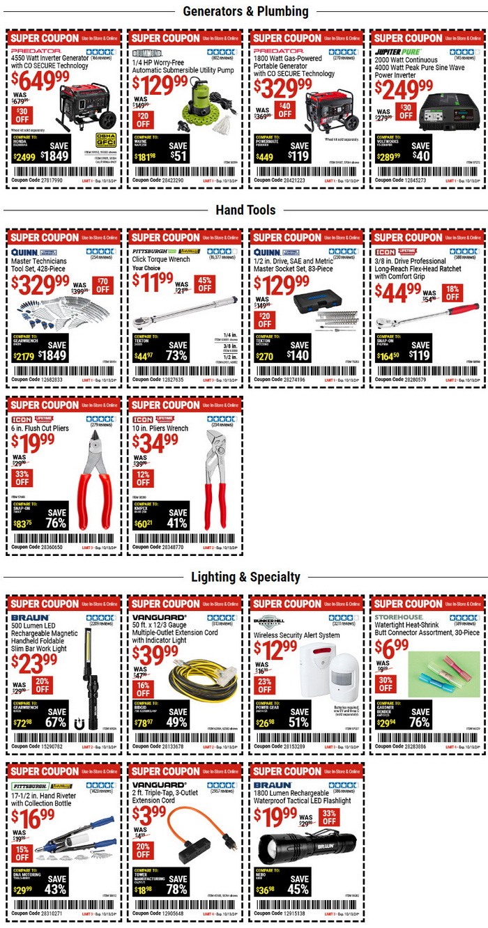 Harbor Freight Coupon Sale Sep 30 Oct 13, 2024