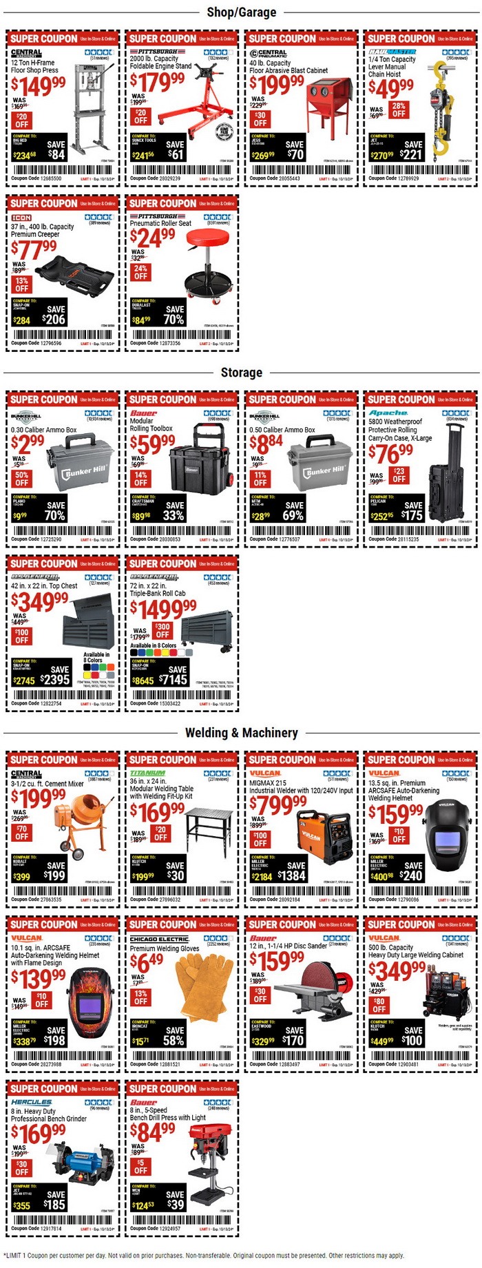 Harbor Freight Coupon Sale Sep 30 Oct 13, 2024