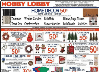 Hobby Lobby Weekly Ad Sep 15 – Sep 21, 2024