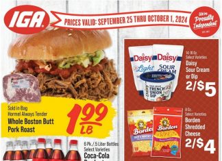 IGA Weekly Ad Sep 25 – Oct 01, 2024