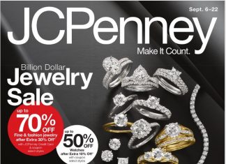 JCPenney Billion Dollar Jewelry Sale Sep 06 – Sep 22, 2024