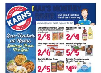 Karns Quality Foods Monthly Ad Sep 03 – Sep 30, 2024