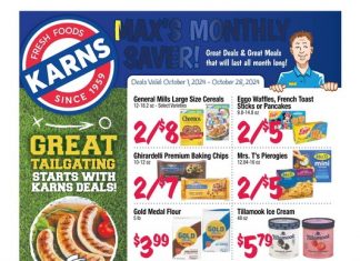 Karns Quality Foods Monthly Ad Oct 01 – Oct 28, 2024
