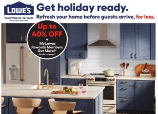 Lowe’s In Store Promotion Ad Sep 26 – Oct 16, 2024