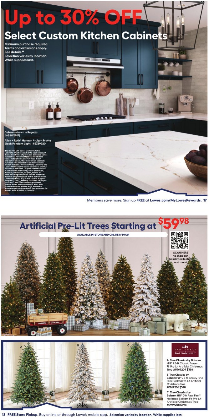 Lowe's In Store Promotion Ad Sep 26 Oct 16, 2024