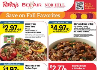 Raley’s Supermarkets Weekly Ad Sep 25 – Oct 01, 2024