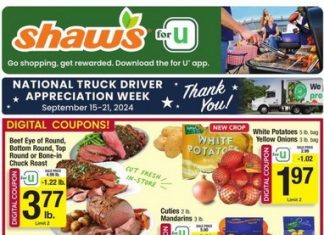 Shaw’s Weekly Ad Sep 13 – Sep 19, 2024 (Halloween Promotion Included)