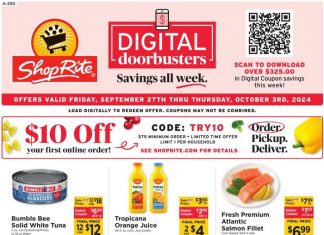 ShopRite Weekly Ad Sep 27 – Oct 03, 2024 (Halloween Promotion Included)