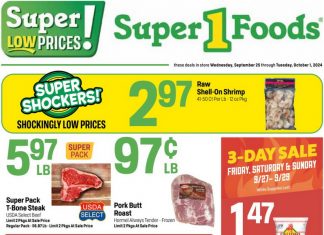 Super 1 Foods Weekly Ad Sep 25 – Oct 01, 2024