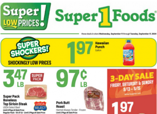 Super 1 Foods Weekly Ad Sep 11 – Sep 17, 2024