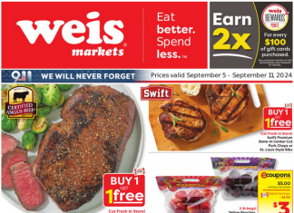Weis Markets Weekly Ad Sep 05 – Sep 11, 2024