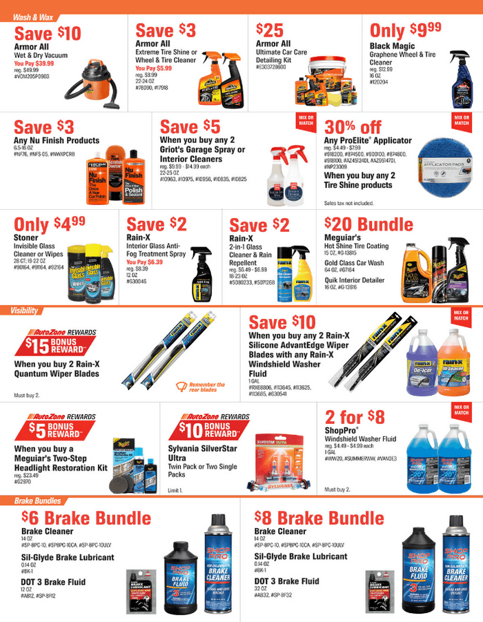 AutoZone Monthly Ad Oct 22 Nov 18, 2024