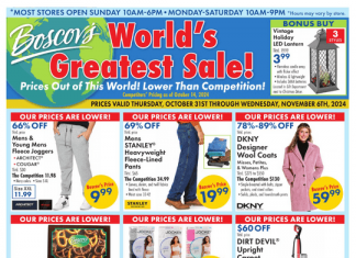 Boscov’s Weekly Ad Oct 31 – Nov 06, 2024