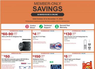 Costco Member-Only Savings Oct 23 – Nov 17, 2024