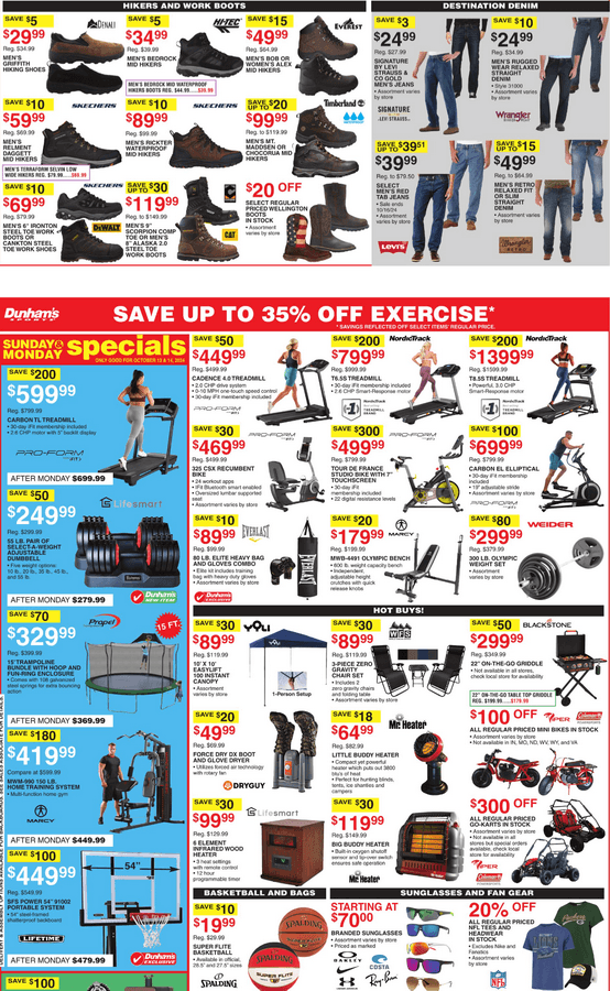 Dunham's Sports Weekly Ad Oct 12 Oct 17, 2024