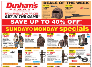 Dunham’s Sports Weekly Ad Oct 19 – Oct 24, 2024