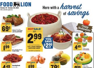 Food Lion Weekly Ad Oct 23 – Oct 29, 2024