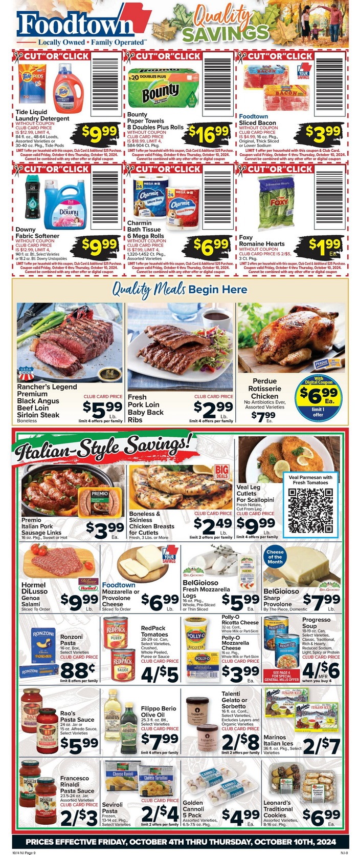 Foodtown Weekly Ad Oct 04 Oct 10, 2024