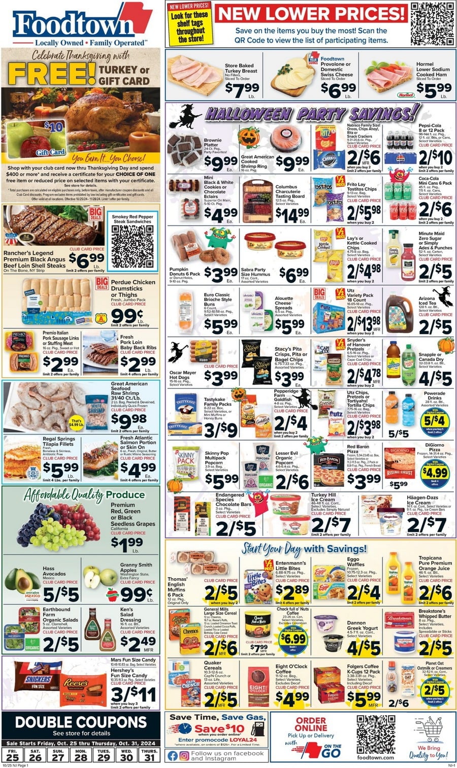Foodtown Weekly Ad Oct 25 Oct 31, 2024