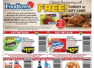 Foodtown Weekly Ad Nov 01 – Nov 07, 2024