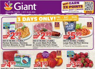 Giant Food Weekly Ad Oct 18 – Oct 24, 2024 (Halloween Promotion Included)