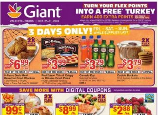 Giant Food Weekly Ad Oct 25 – Oct 31, 2024