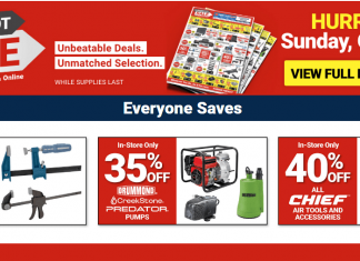 Harbor Freight Weekend Parking Lot Ad Oct 11 – Oct 13, 2024