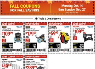 Harbor Freight Coupon Sale Oct 14 – Oct 27, 2024