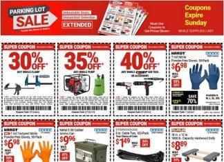Harbor Freight Parking Lot Extended Coupon Sale Oct 18 – Oct 20, 2024