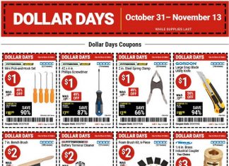 Harbor Freight Dollar Days Coupon Sale Oct 31 – Nov 13, 2024
