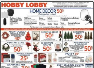 Hobby Lobby Weekly Ad Oct 06 – Oct 12, 2024