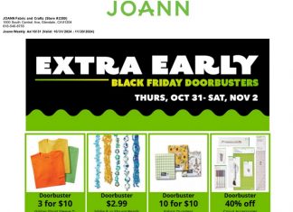 Jo-Ann Weekly Ad Oct 31– Nov 20, 2024