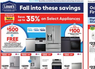 Lowe’s In Store Promotion Ad Oct 17 – Oct 30, 2024