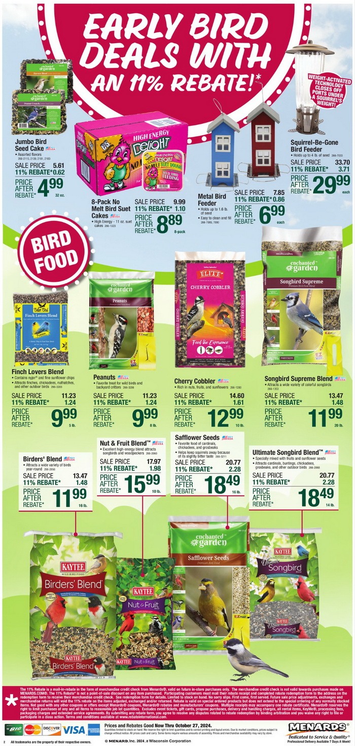 Menards Home Essentials Ad Oct 17 Oct 27, 2024