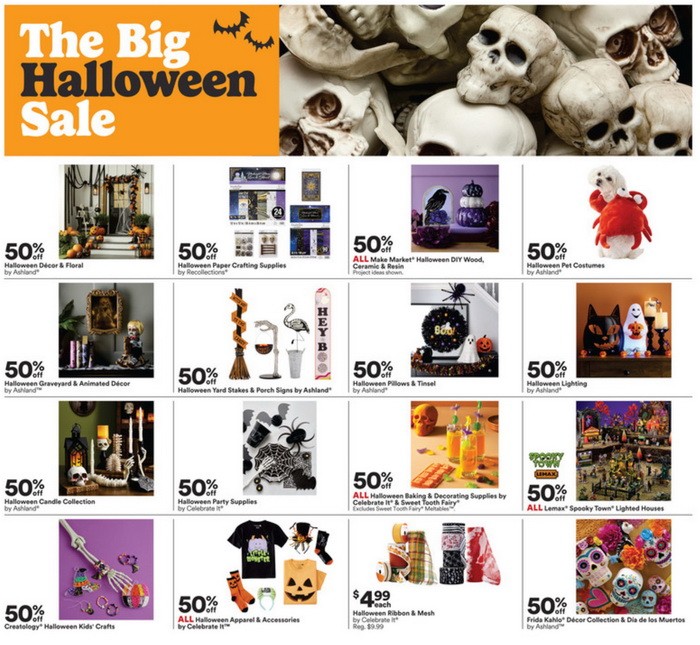 Michaels Weekly Ad Oct 13 Oct 19, 2024 (Halloween Promotion Included)