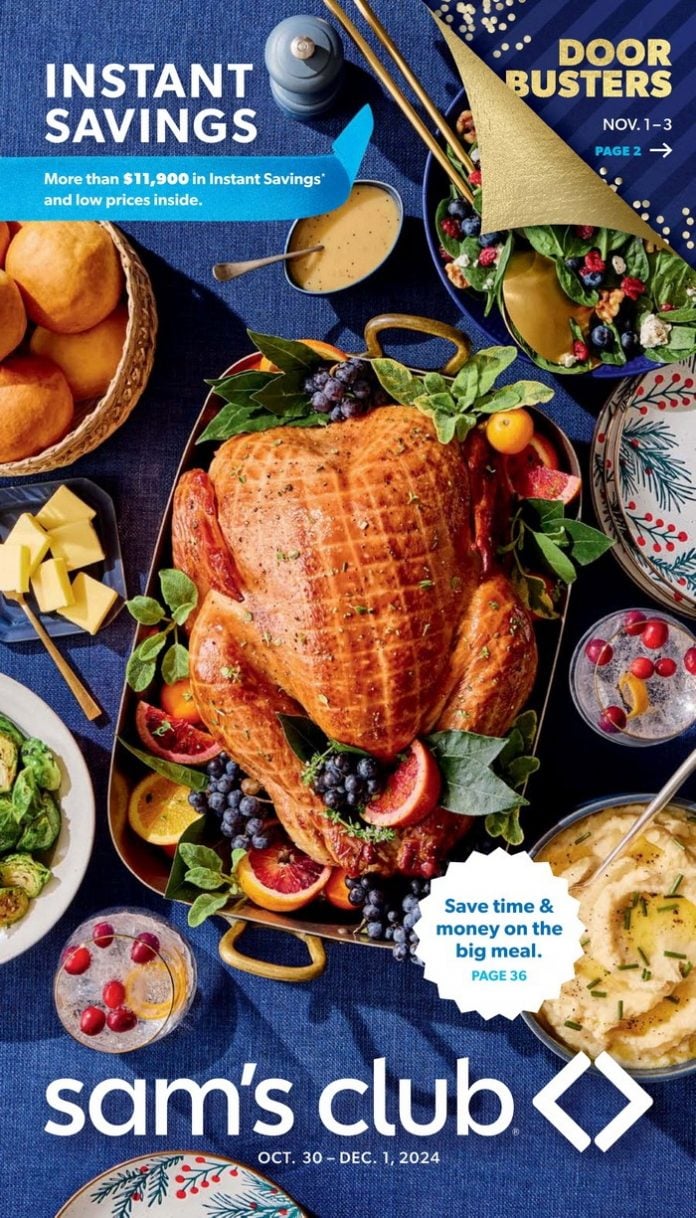 Sam's Club Instant Savings Ad Oct 30 Dec 01, 2024