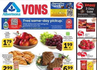 Vons Weekly Ad Oct 30 – Nov 05, 2024 (Halloween Promotion Included)