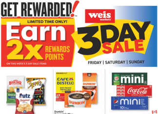 Weis Markets Three-Day Weekend Ad Oct 11 – Oct 13, 2024