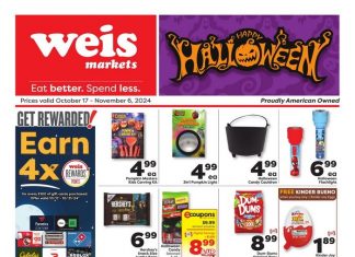 Weis Markets Monthly Ad Oct 17 – Nov 06, 2024 (Halloween Promotion Included)