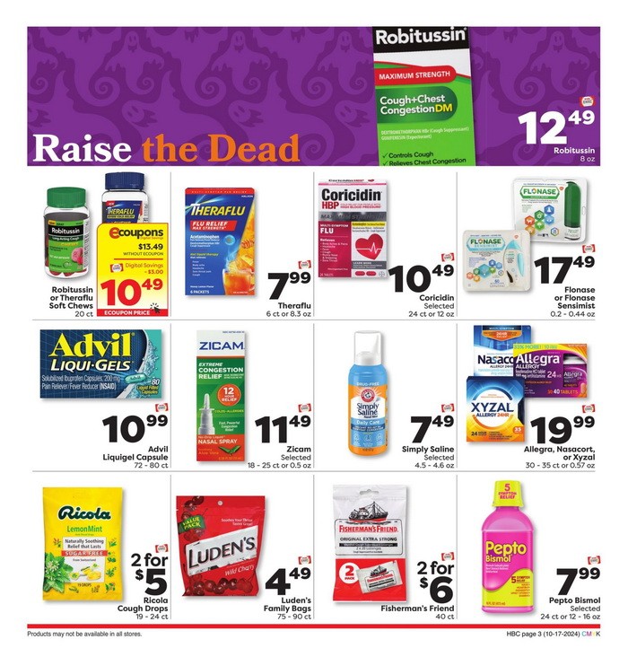 Weis Markets Monthly Ad Oct 17 Nov 06, 2024 (Halloween Promotion