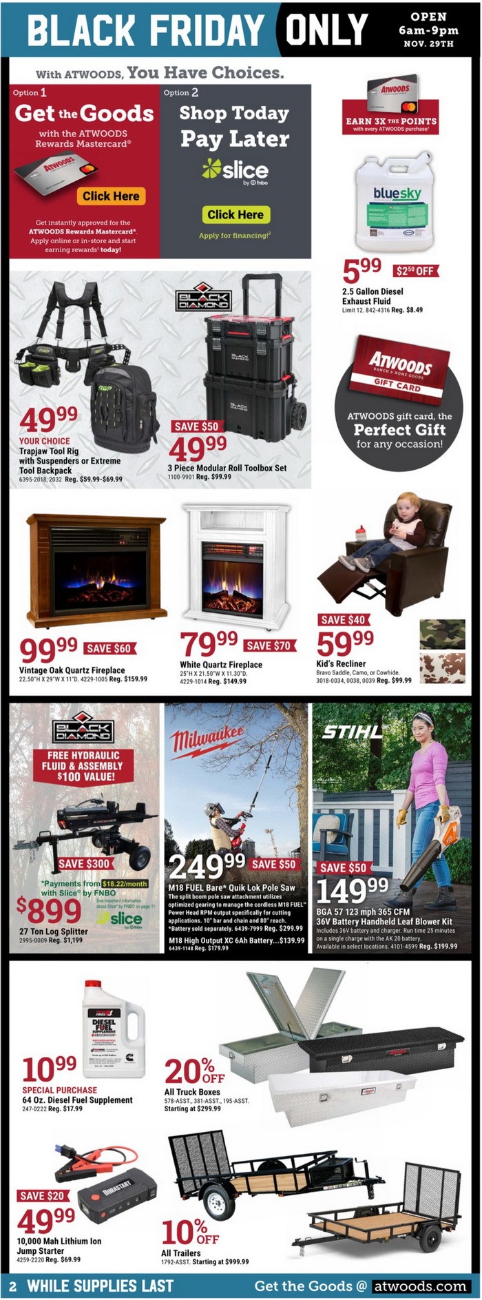Atwoods Black Friday Ad Nov 29 Nov 29, 2024