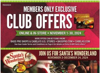 Bass Pro Shops Monthly Ad Nov 01 – Nov 30, 2024