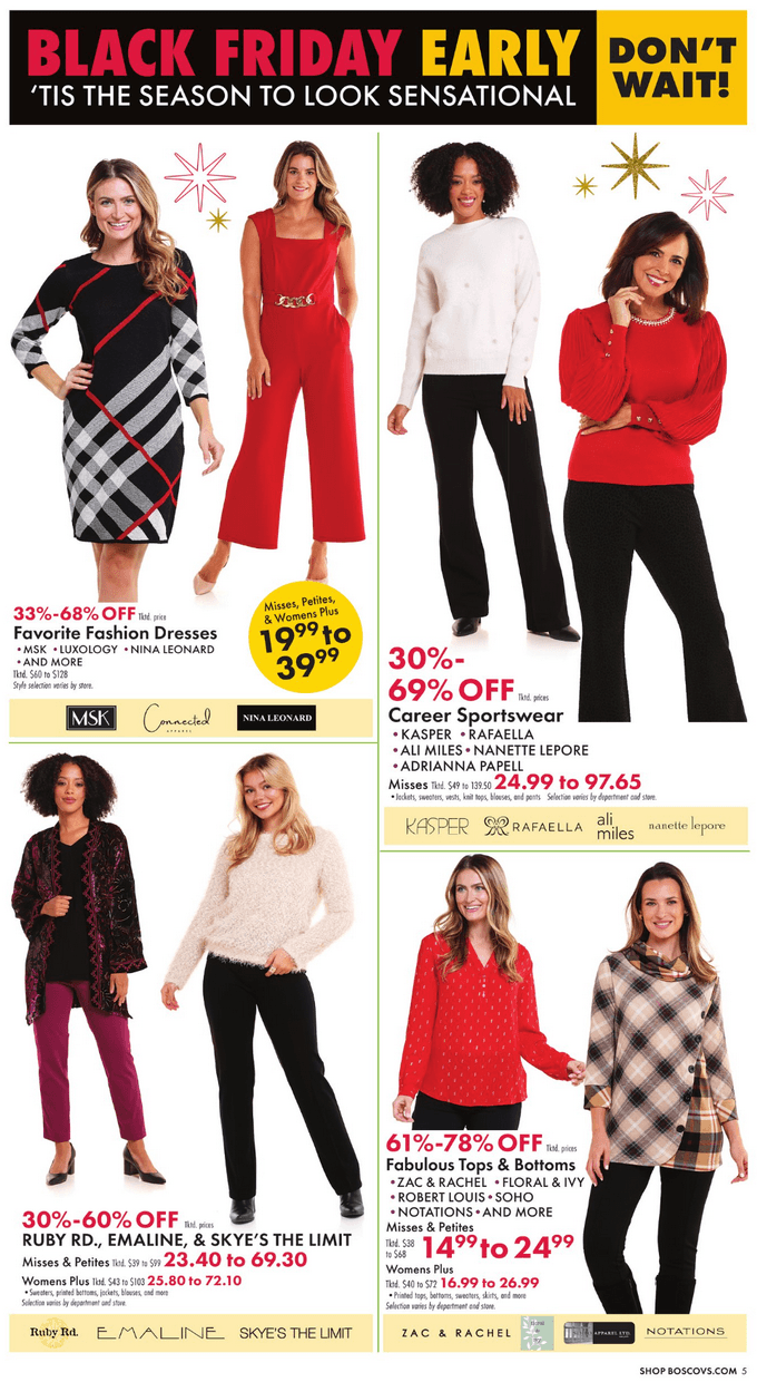 Boscov's Weekly Ad Nov 14 Nov 20, 2024 (Black Friday Promotion Included)