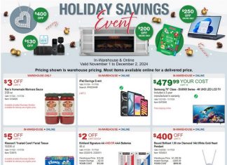Costco Holiday Savings Event Nov 01 – Dec 02, 2024