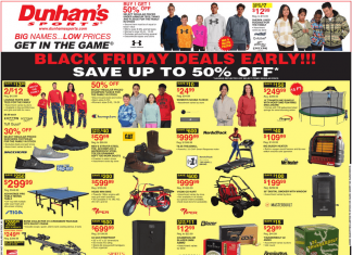 Dunham’s Sports Weekly Ad Nov 09 – Nov 14, 2024 (Early Black Friaday Deals Included)
