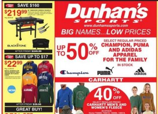 Dunham’s Sports Black Friday Ad Nov 29 – Dec 01, 2024