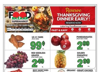 Food Bazaar Weekly Ad Nov 07 – Nov 13, 2024 (Thanksgiving Day Promotion Included)