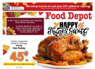 Food Depot Weekly Ad Nov 18 – Dec 01, 2024