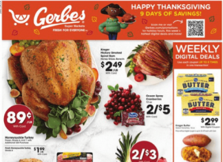 Gerbes Weekly Ad Nov 20 – Nov 28, 2024 (Thanksgiving Day Promotion Included)